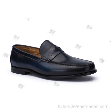 Chaussures en cuir pour hommes Chaussures de marche tendance Chaussures décontractées